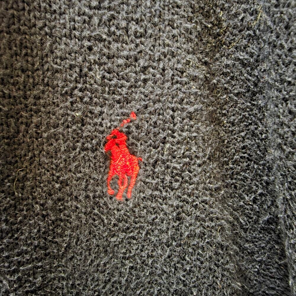 Polo Ralph Lauren 1/4 zip knit sweater 100% cotton men's XL long sleeve ribbed - Picture 3 of 12